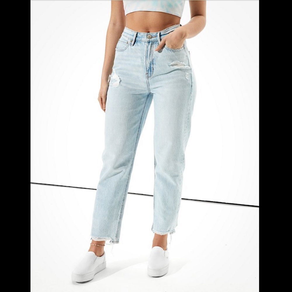 american eagle mom jeans
